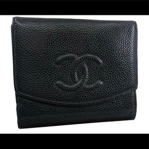 Chanel Black Leather Wallet